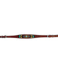 Bar H Equine American Leather Horse Saddle Tack One Ear Headstall | Breast Collar | Browband Headstall | Wither Strap | Tack Set BER262