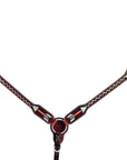 Bar H Equine American Leather Horse Saddle Tack One Ear Headstall | Breast Collar | Browband Headstall | Wither Strap | Tack Set BER263
