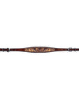Bar H Equine Genuine Western American Leather Horse Premium Headstall & Breast Collar Set