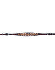 Bar H Equine Genuine Western American Leather Horse Premium Headstall & Breast Collar Set