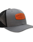 Rope Smart Western Style Mesh Flat Retro Trucker Fit Snapback Red Patch Cap