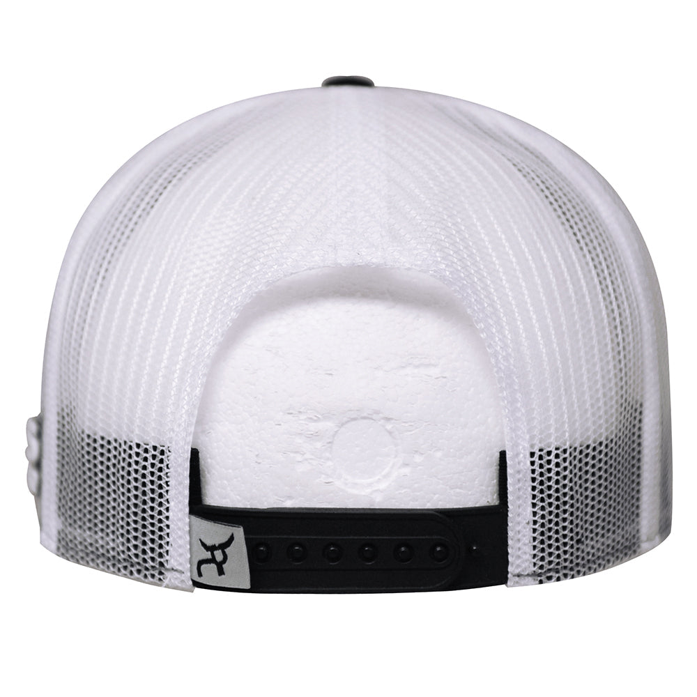 Rope Smart Western Style Mesh Flat Retro Trucker Fit Snapback Red Patch Cap