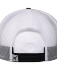 Rope Smart Western Style Mesh Flat Retro Trucker Fit Snapback Red Patch Cap