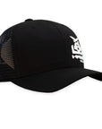 Rope Smart Western Style Mesh Flat Retro Trucker Fit Snapback Red Patch Cap