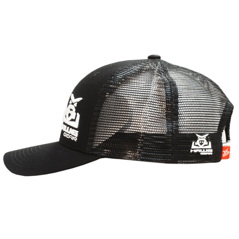 Rope Smart Western Style Mesh Flat Retro Trucker Fit Snapback Red Patch Cap