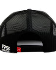 Rope Smart Western Style Mesh Flat Retro Trucker Fit Snapback Red Patch Cap
