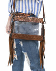 American Darling Clear Bag Hand Tooled Genuine Leather Women Bag Western Handbag Purse
