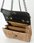 American Darling Small Crossbody Beautifully Hand Tooled  Genuine Leather women bag western handbag purse
