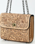 American Darling Small Crossbody Beautifully Hand Tooled  Genuine Leather women bag western handbag purse
