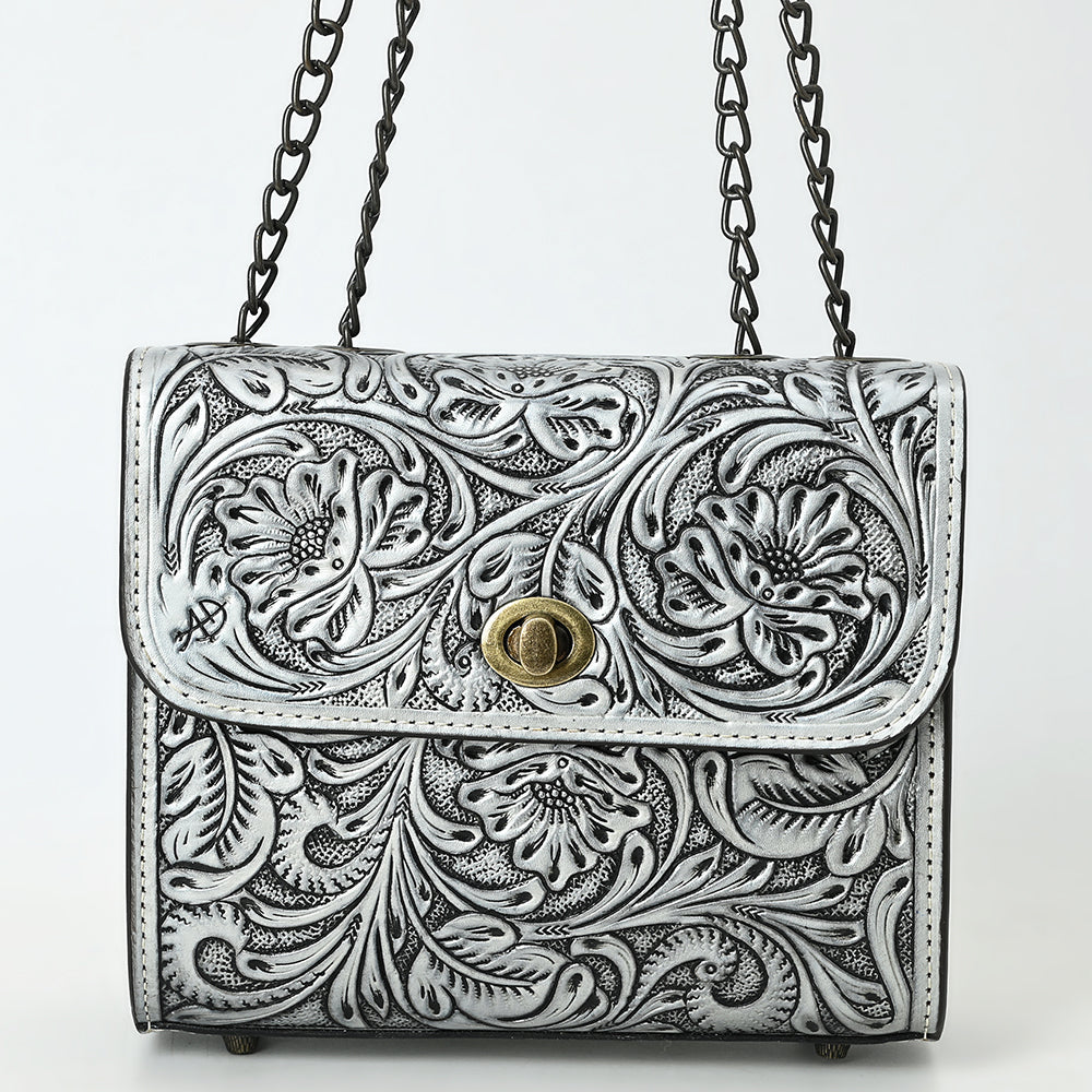 American Darling Small Crossbody Beautifully Hand Tooled  Genuine Leather women bag western handbag purse