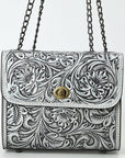 American Darling Small Crossbody Beautifully Hand Tooled  Genuine Leather women bag western handbag purse