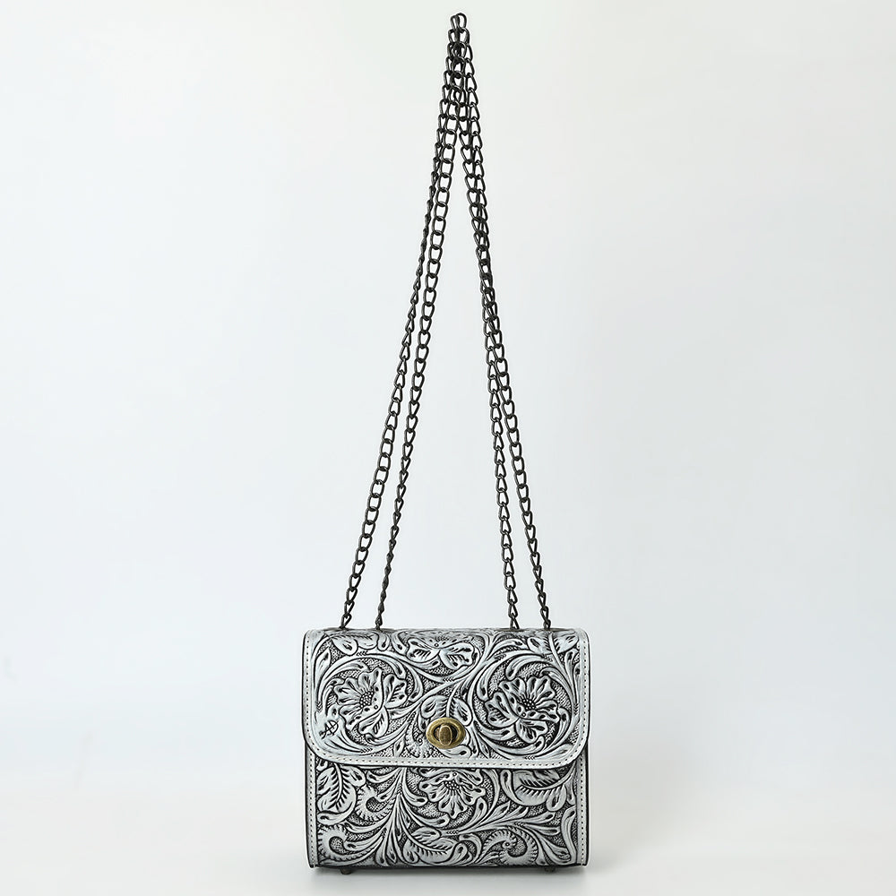 American Darling Small Crossbody Beautifully Hand Tooled  Genuine Leather women bag western handbag purse