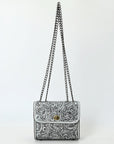 American Darling Small Crossbody Beautifully Hand Tooled  Genuine Leather women bag western handbag purse
