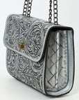 American Darling Small Crossbody Beautifully Hand Tooled  Genuine Leather women bag western handbag purse