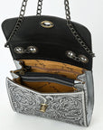 American Darling Small Crossbody Beautifully Hand Tooled  Genuine Leather women bag western handbag purse