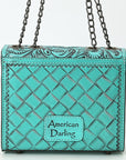 American Darling Small Crossbody Beautifully Hand Tooled  Genuine Leather women bag western handbag purse