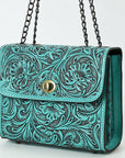 American Darling Small Crossbody Beautifully Hand Tooled  Genuine Leather women bag western handbag purse