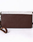 American Darling Organiser Hair-On Hand Tooled Genuine Leather Women Bag Western Handbag Purse
