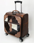 Hand Tooled Hair-On Genuine Leather women bag western handbag purse