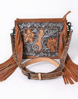 American Darling Crossbody Hand Tooled Genuine Leather Women Bag Western Handbag Purse
