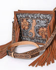 American Darling Crossbody Hand Tooled Genuine Leather Women Bag Western Handbag Purse