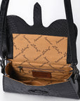 American Darling Crossbody Crocodile Embossed Genuine Leather Women Bag Western Handbag Purse