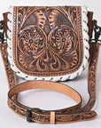 American Darling Crossbody Hand Tooled Genuine Leather Women Bag Western Handbag Purse