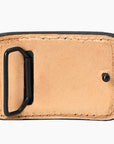 AMERICAN DARLING Floral Hand Carved Painted Belt Buckle Genuine Leather Covered Stylish Buckle