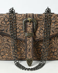 American Darling Small Crossbody Beautifully Hand Tooled  Genuine Leather women bag western handbag purse