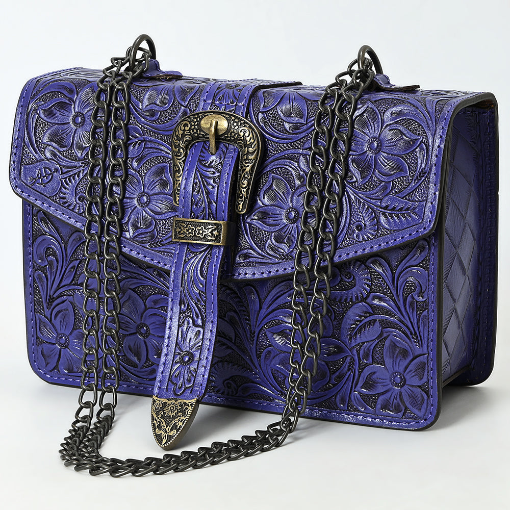 American Darling Small Crossbody Beautifully Hand Tooled  Genuine Leather women bag western handbag purse