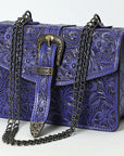 American Darling Small Crossbody Beautifully Hand Tooled  Genuine Leather women bag western handbag purse
