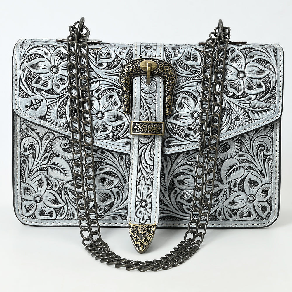 American Darling Small Crossbody Beautifully Hand Tooled  Genuine Leather women bag western handbag purse