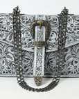 American Darling Small Crossbody Beautifully Hand Tooled  Genuine Leather women bag western handbag purse