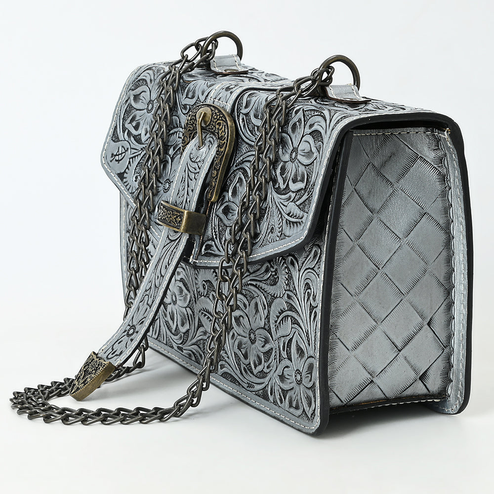 American Darling Small Crossbody Beautifully Hand Tooled  Genuine Leather women bag western handbag purse