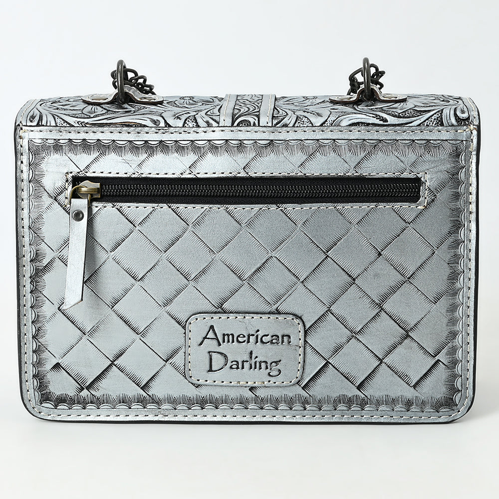 American Darling Small Crossbody Beautifully Hand Tooled  Genuine Leather women bag western handbag purse