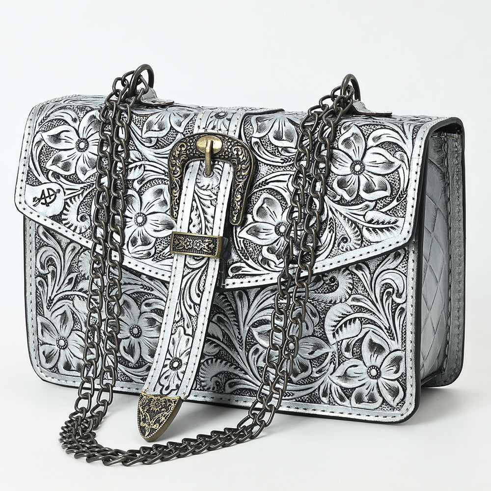 American Darling Small Crossbody Beautifully Hand Tooled  Genuine Leather women bag western handbag purse