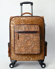American Darling Travel Case Beautifully Hand Tooled  Hair-On Genuine Leather women bag western handbag purse