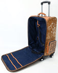 American Darling Travel Case Beautifully Hand Tooled  Hair-On Genuine Leather women bag western handbag purse