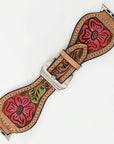 American Darling Floral Hand Tooled I watch Men Women Genuine Leather