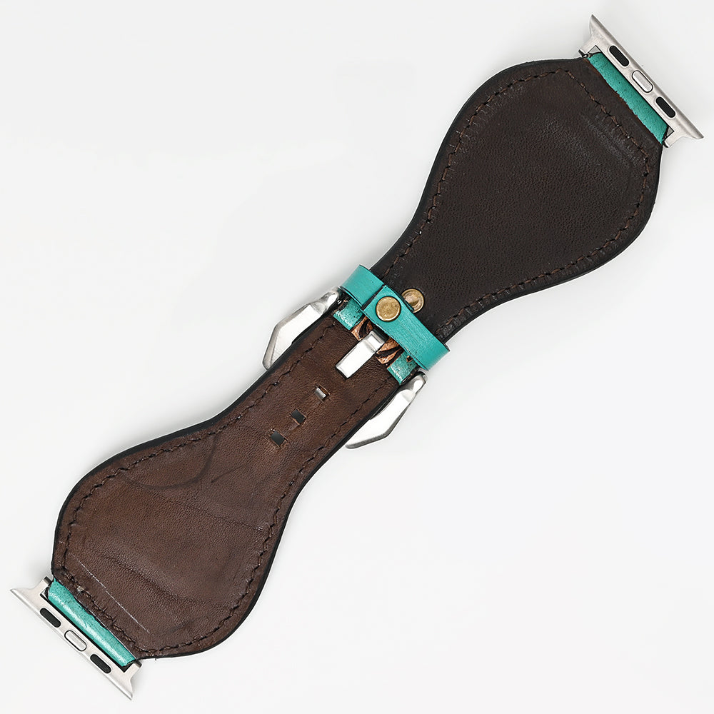 American Darling Floral Hand Tooled I watch Men Women Genuine Leather