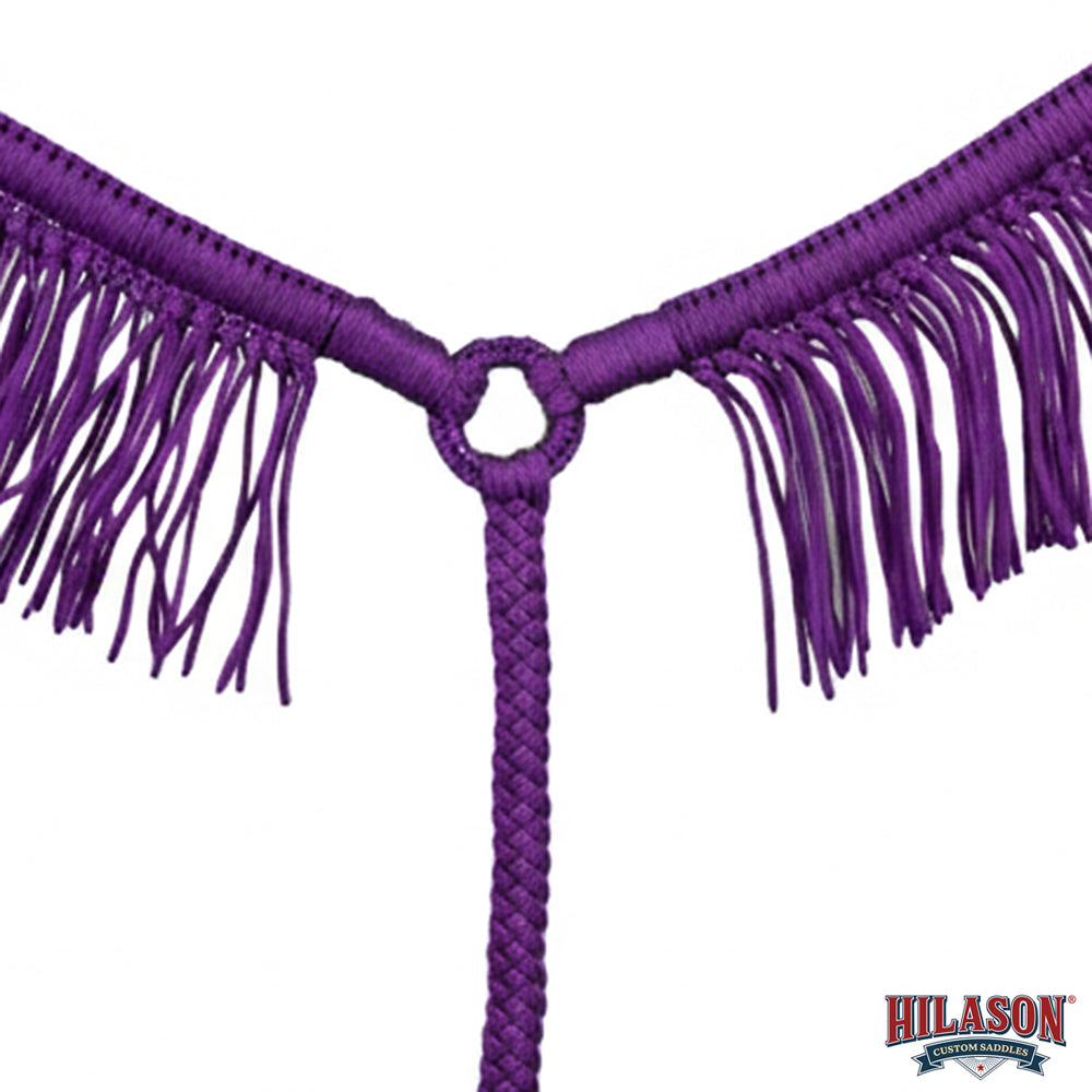 Hilason Horse Breast Collar – Flat Braided Paracord with Fringes