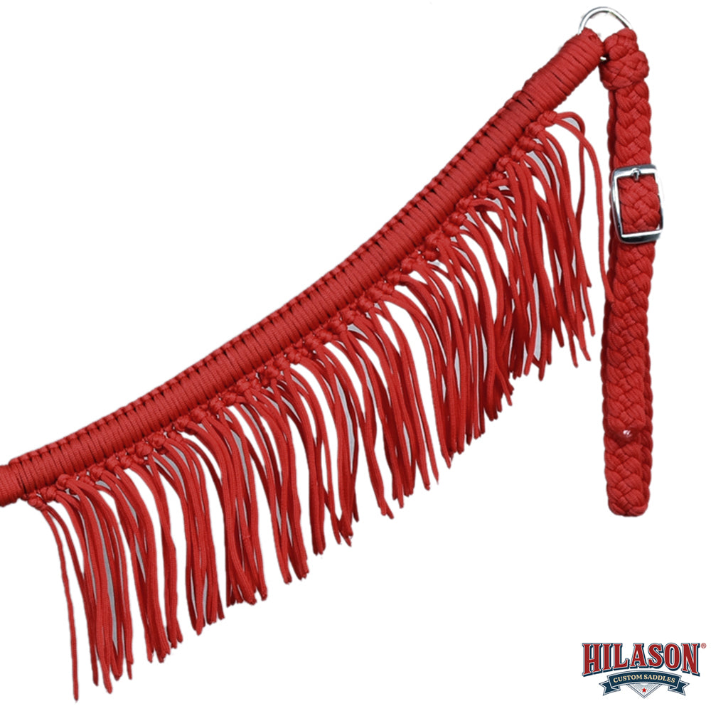 Hilason Horse Breast Collar – Flat Braided Paracord with Fringes