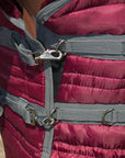 HILASON Western Horse Stable Turnout Blanket Quilted Wine
