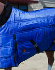 HILASON Western Horse Stable Turnout Blanket Quilted Blue