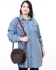 American Darling Canteen Genuine Leather women bag western handbag purse