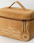 American Darling Jewelry Case Genuine Western Suede Leather Women's Bag | Organizer for Women Travel