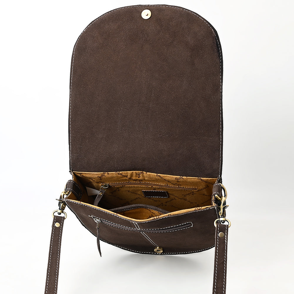 American Darling Cross Body Suede Genuine Western Leather Women Bag Handbag Purse |