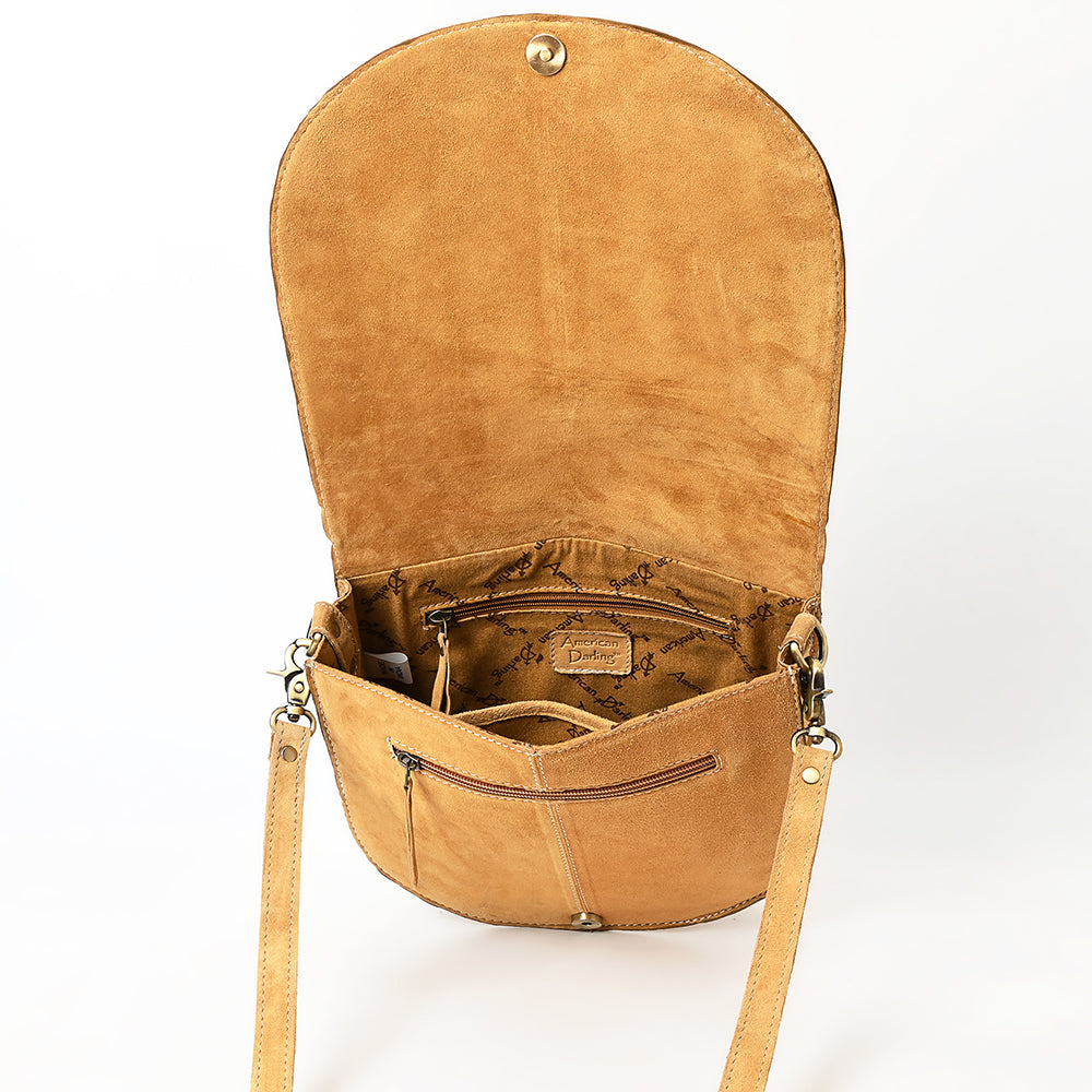 American Darling Cross Body Suede Genuine Western Leather Women Bag Handbag Purse |