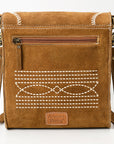 American Darling Cross Body Suede Genuine Western Leather Women Bag Handbag Purse |