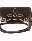 American Darling Suede Bag Genuine Leather Clutch Bag